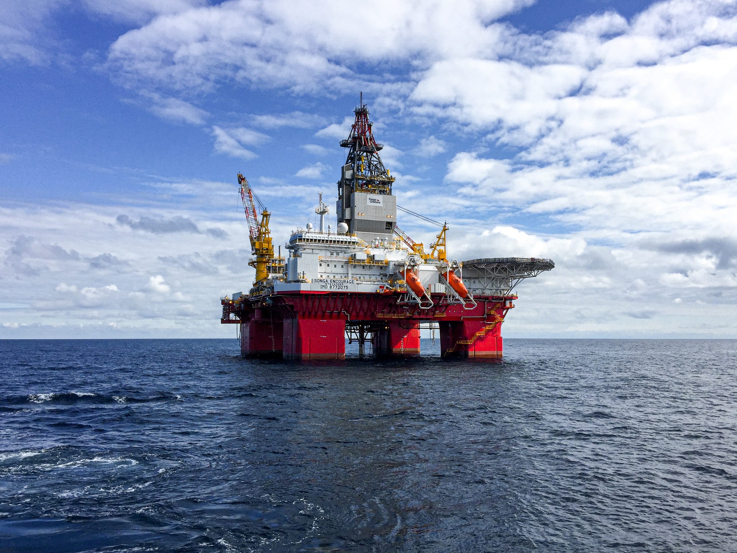 Oil rig in the ocean