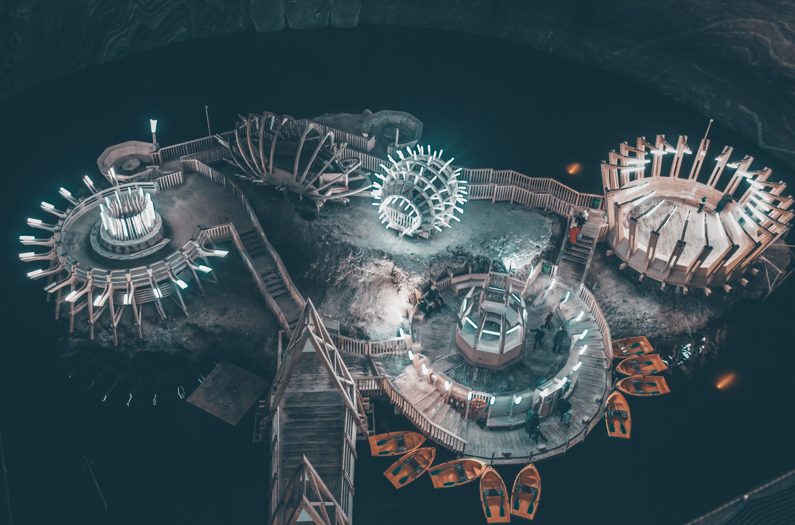 digital twin of a salt mining site