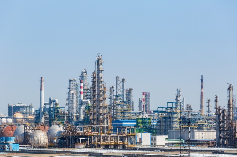 petrochemical oil refinery