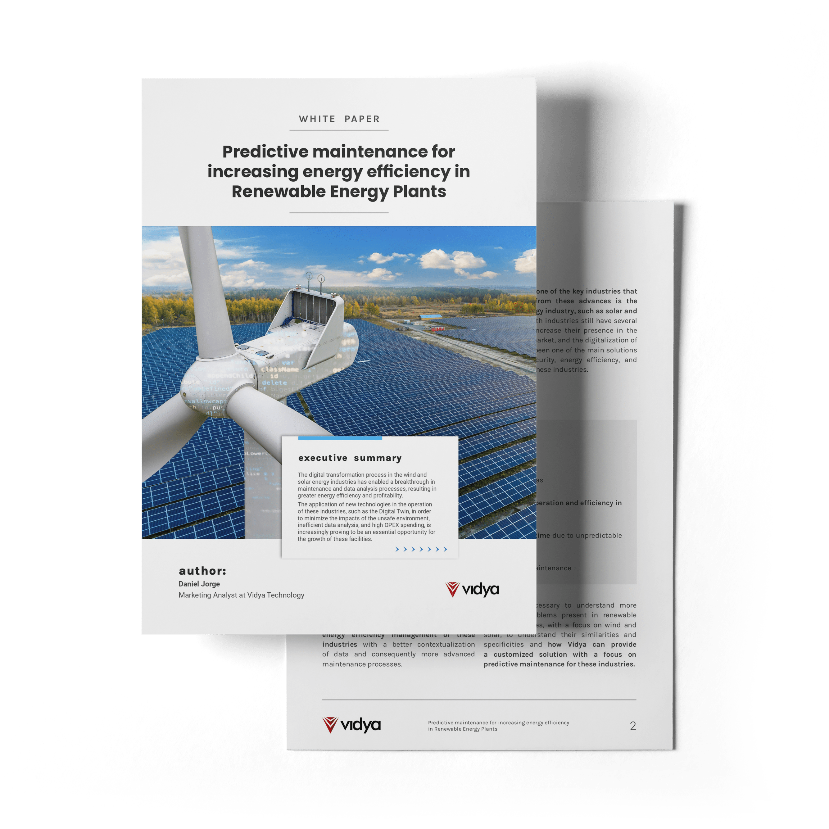 Thank you - White Paper - Predictive maintenance for increasing energy efficiency in Renewable Energy Plants
