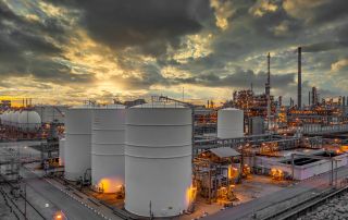 Petrochemical oil tank storage