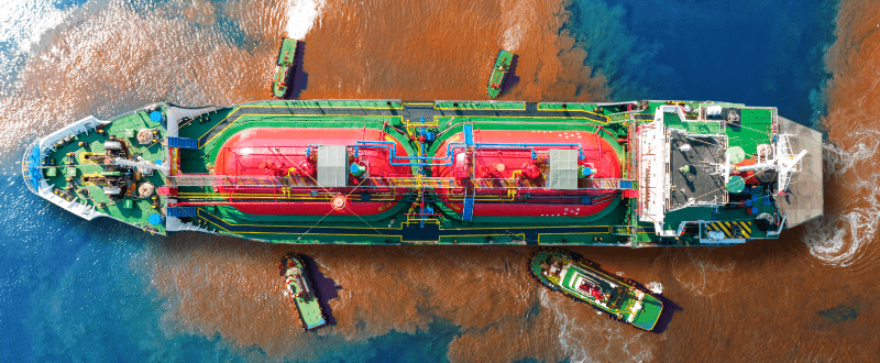 FPSO leaking oil in the ocean