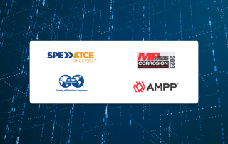 logos from SPE ATCE and MP Corrosion from AMPP, both innovation awards