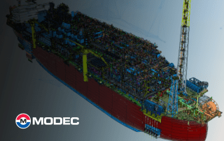 Vidya and Modec 3D of an Fpso in the background