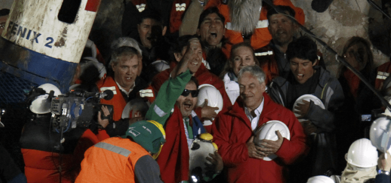 Chile's trapped miners after being rescued