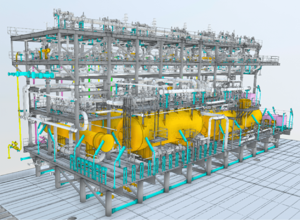 vidya system platform 3d model of an industrial platform